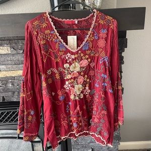 Womens Johnny Was Blouse Size Small BNWT $275 Runs generous! Beautiful top